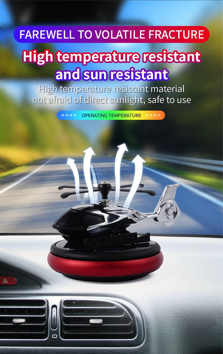 Rotating car interior fragrance accessory