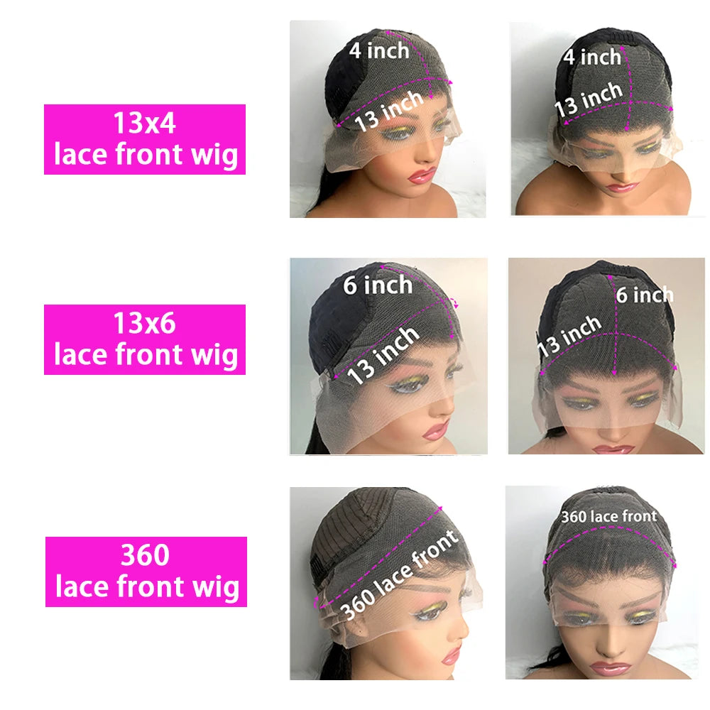 Water wave Brazilian human hair lace frontal wig