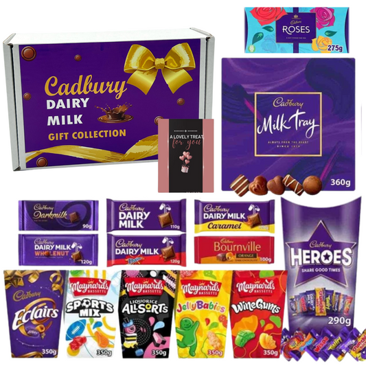 Deluxe gift hamper with chocolate and sweet goodies
