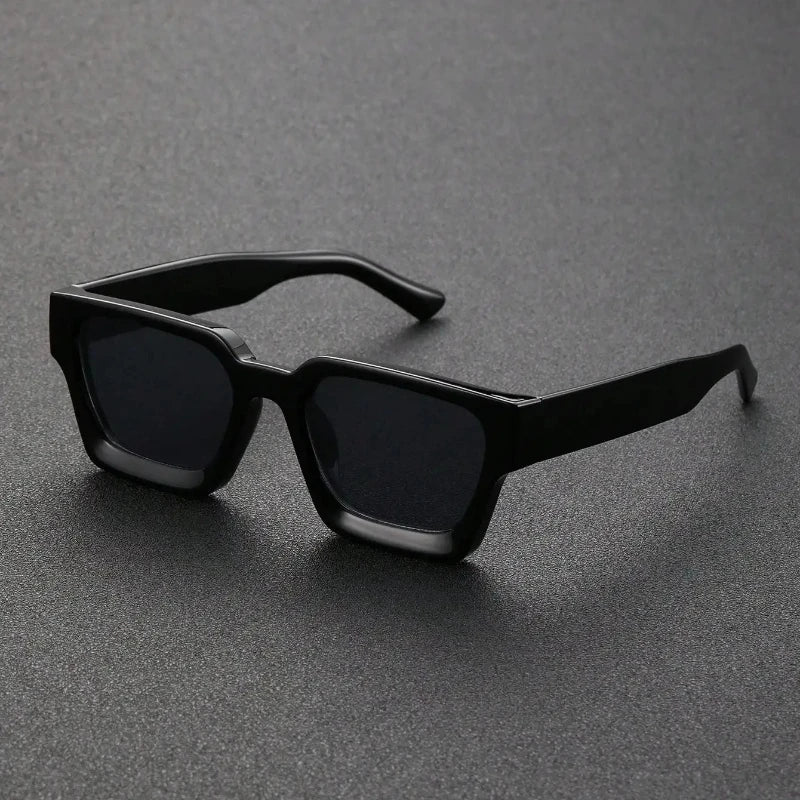 Square sunglasses final detail shot quality finish lens