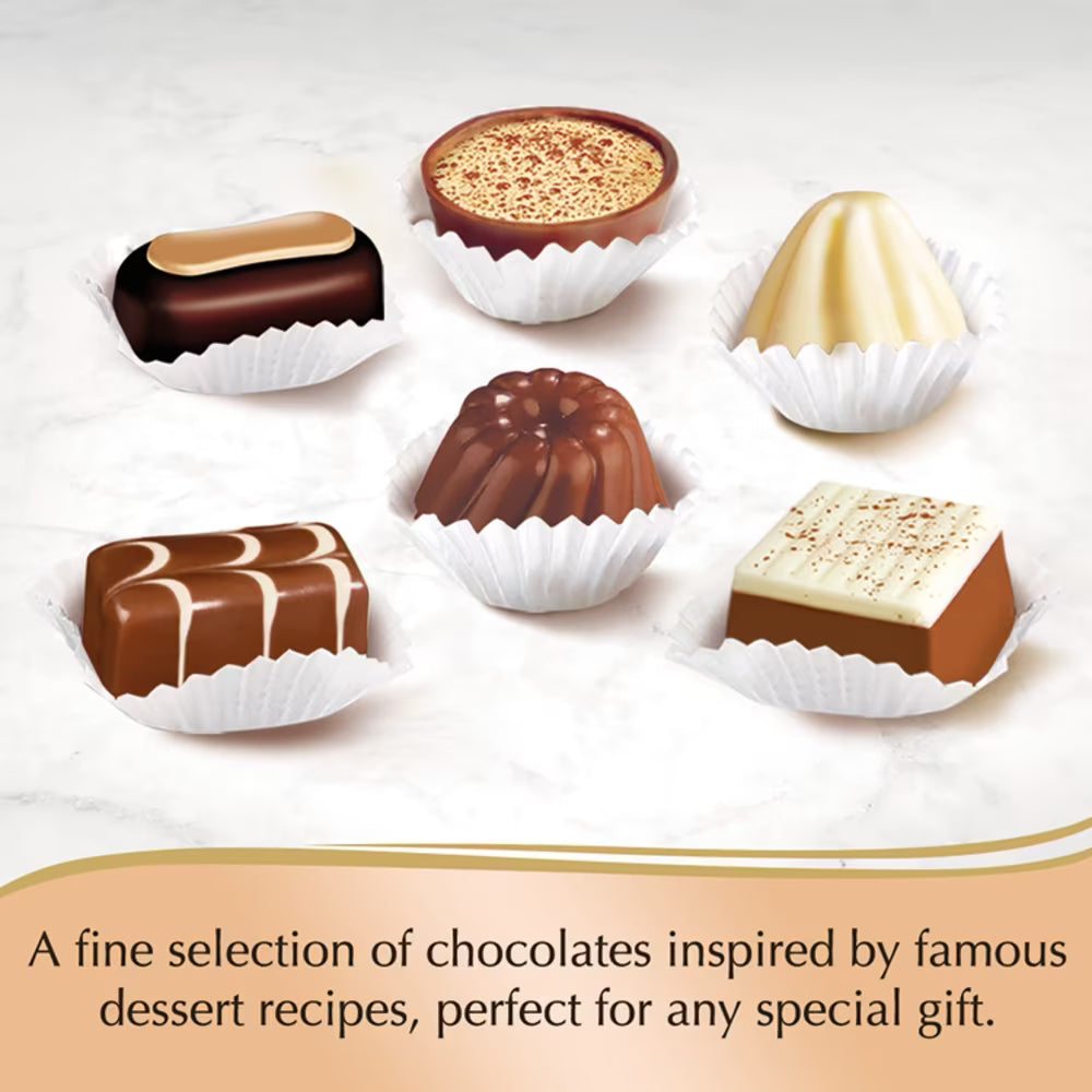 Assorted chocolates inspired by classic desserts