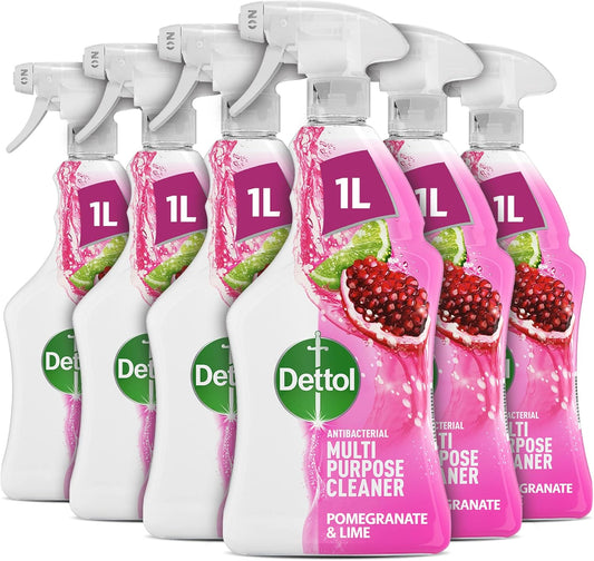 Dettol disinfectant spray 6-pack pomegranate and lime – 1L each