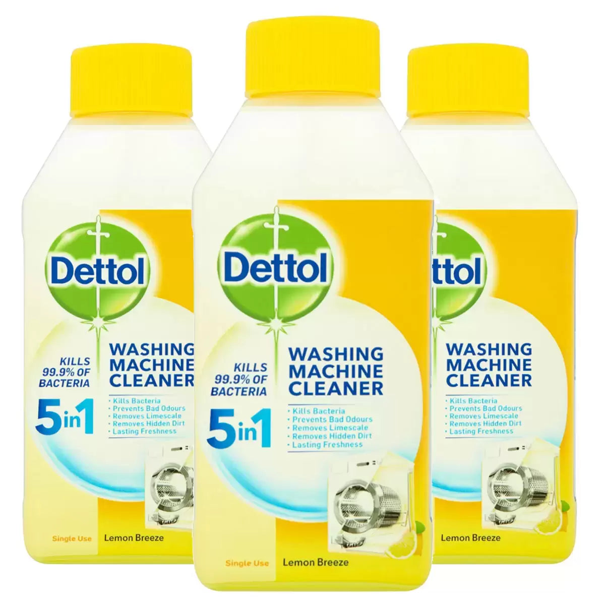Dettol Washing Machine Cleaner Citrus, 250ml bottle for effective cleaning