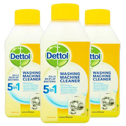 Dettol Washing Machine Cleaner Citrus, 250ml bottle for effective cleaning