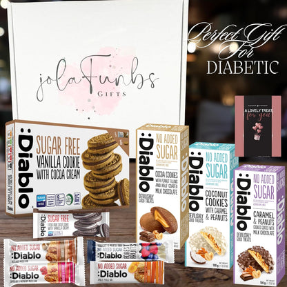 Diabetic-friendly snack gift box with healthy sweet options