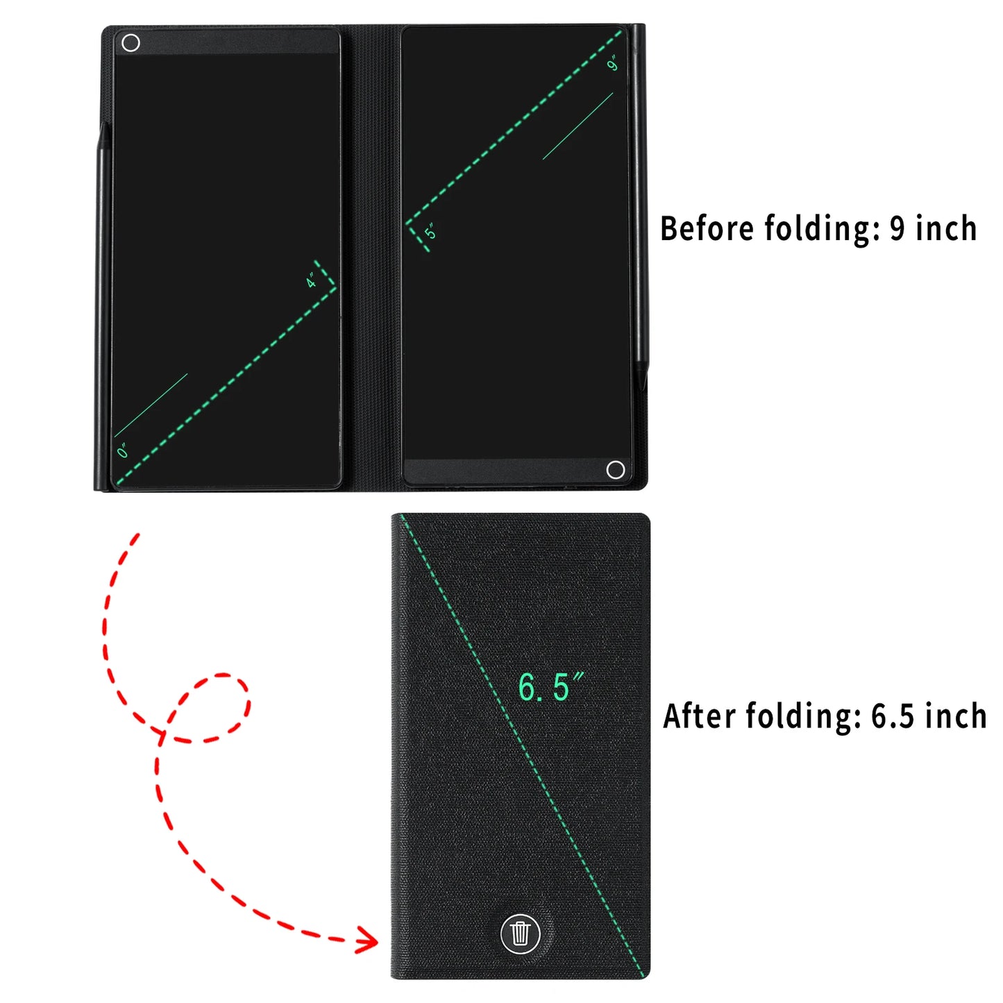 LCD writing tablet 6.5 inch no blue light eye care anti fingerprint