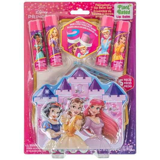 Disney Princess Lip Balm Set with Tin 5 Piece