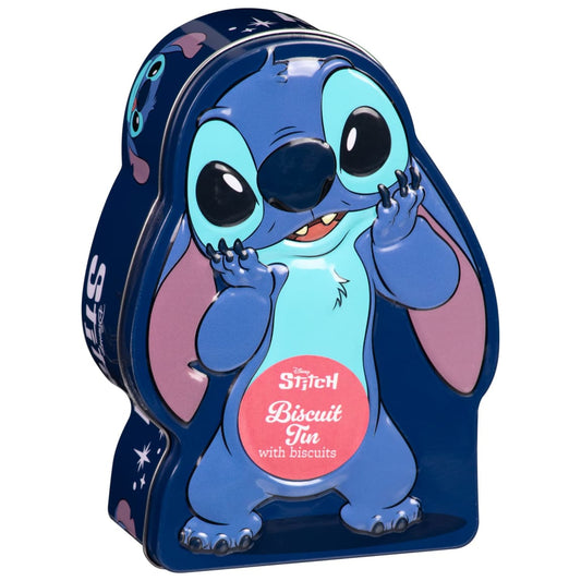 Disney Stitch Biscuit Tin 60g with crunchy biscuits