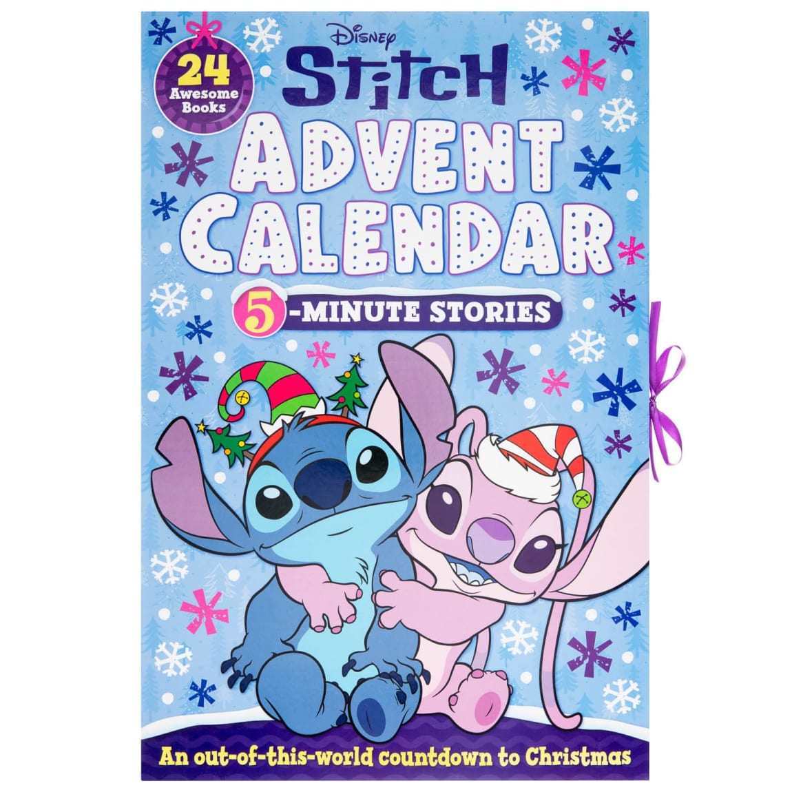 Stitch advent calendar with 24 daily books for Christmas countdown