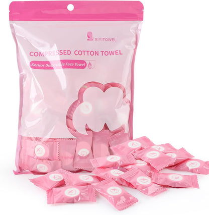 100pcs disposable compressed cotton face cloths