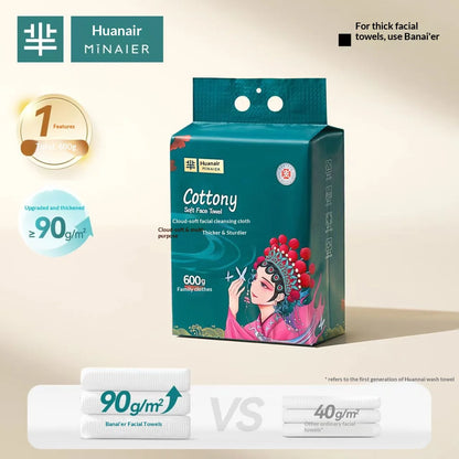 Disposable facial cleansing towels 20 x 20cm