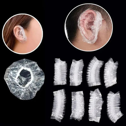 100 piece disposable waterproof hair dye ear covers