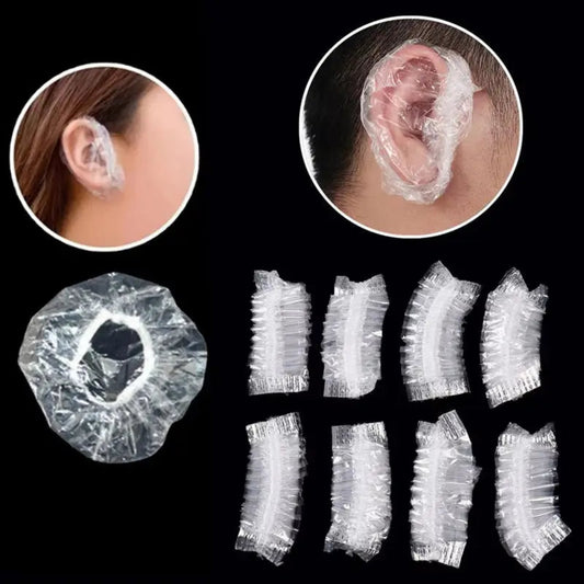 100 piece disposable waterproof hair dye ear covers
