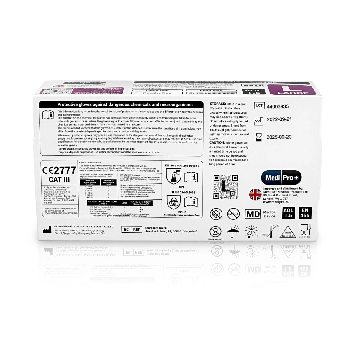 Medical grade disposable gloves