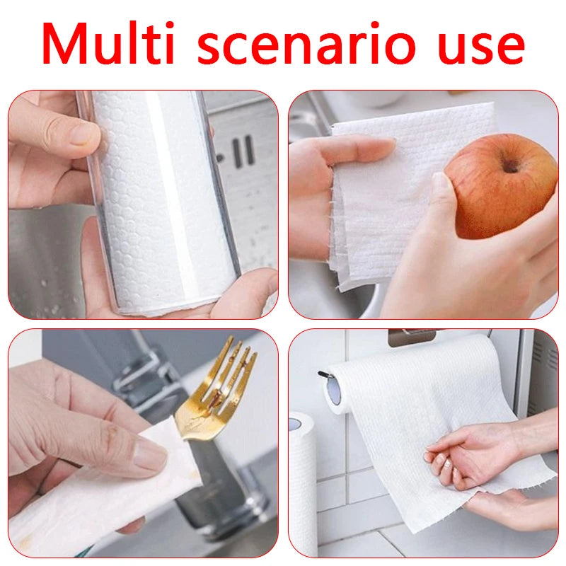 Disposable rag roll for everyday kitchen cleaning