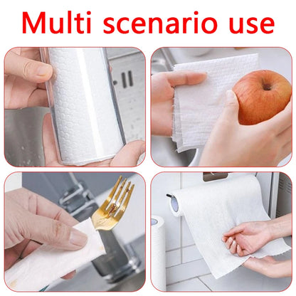 Disposable rag roll for everyday kitchen cleaning
