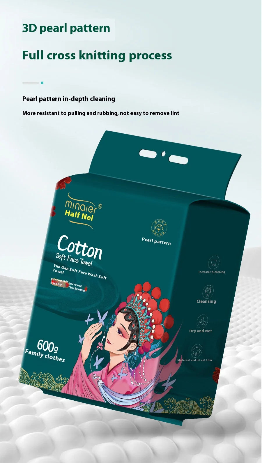 Disposable skincare cleansing towels