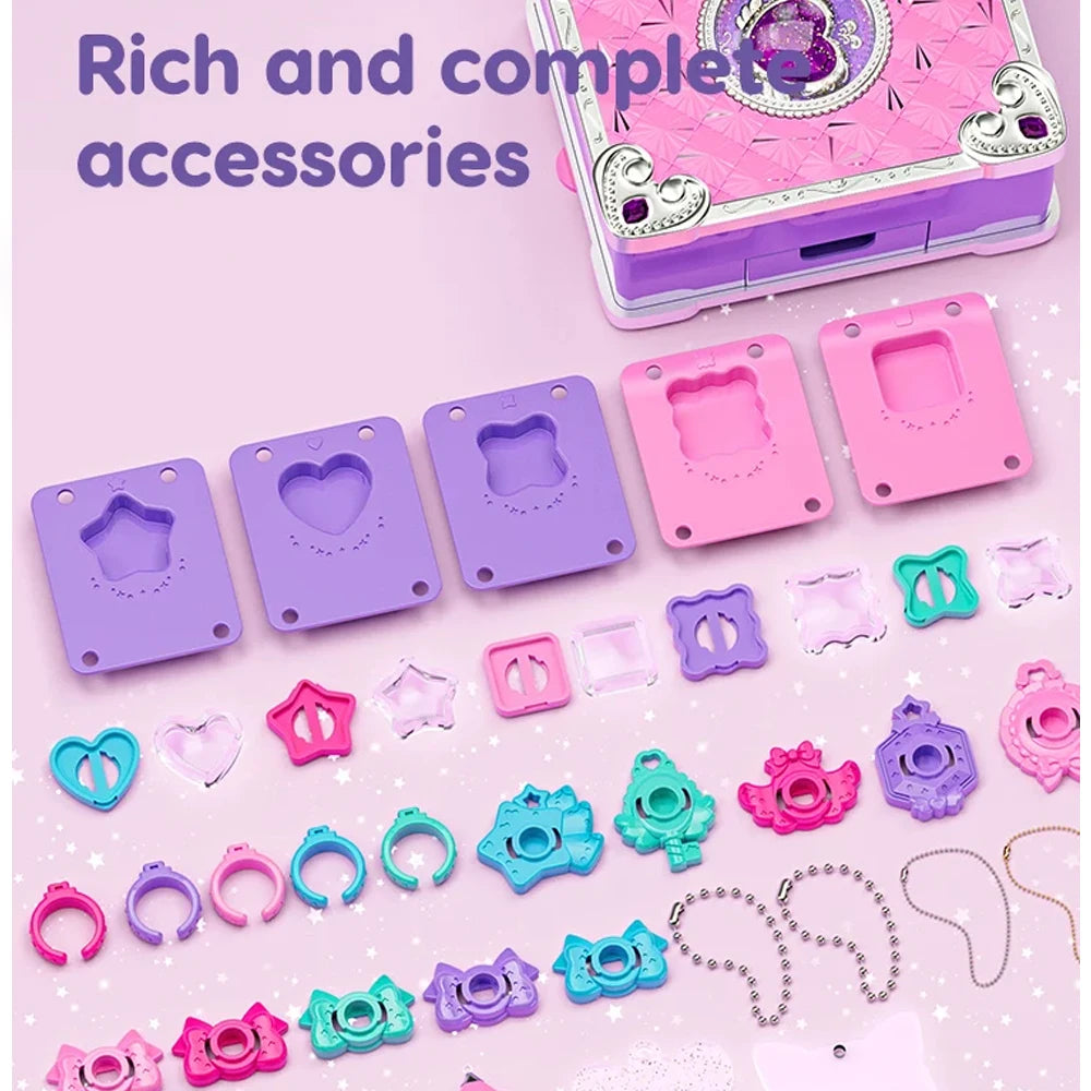 3D DIY jewelry rings and keychains craft box