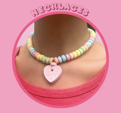 Sweet DIY jewellery kit with colorful chewable candy beads