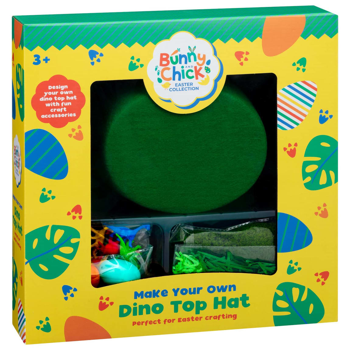 Make Your Own Dino Easter Top Hat kit 300g for kids