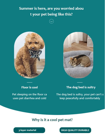 Cooling mat for dog crates and kennels