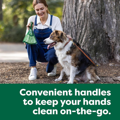 leakproof dog poop bags with handles