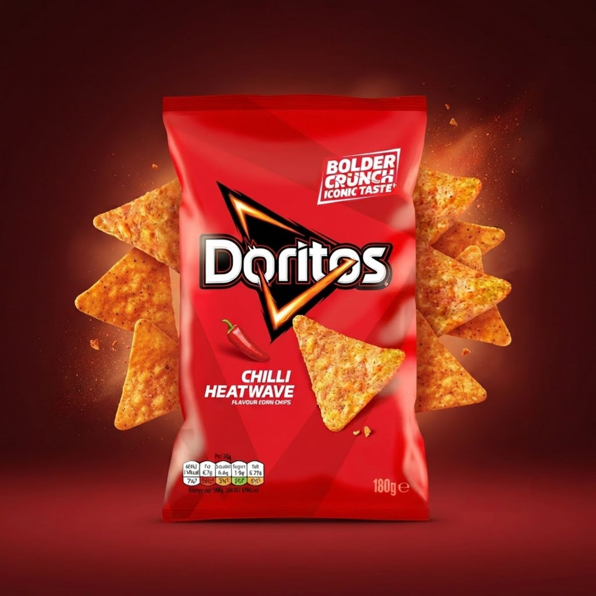 Doritos crunchy chilli tortilla chips