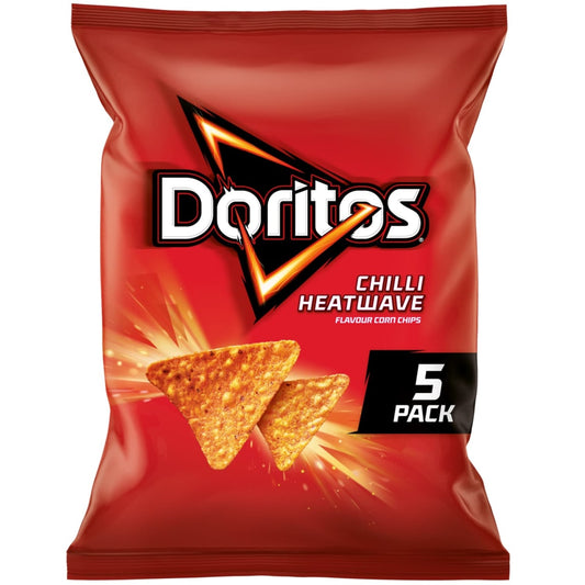 Doritos Chilli Heatwave 5 Pack of tortilla chips