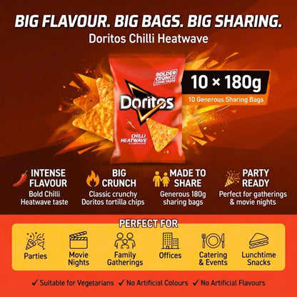 Intense chilli flavoured Doritos tortilla chips