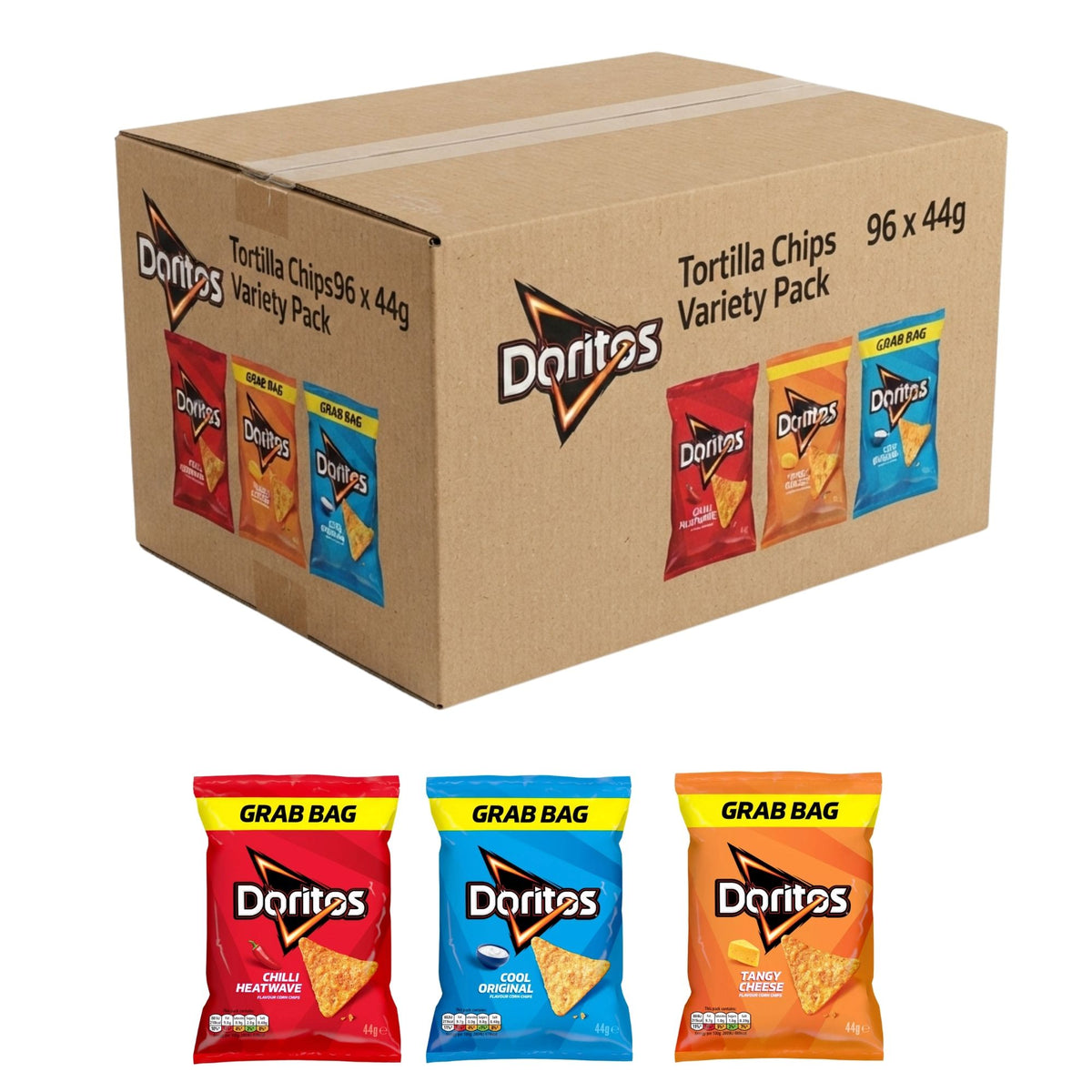 Doritos Tortilla Chips Variety Pack 96 x 44g