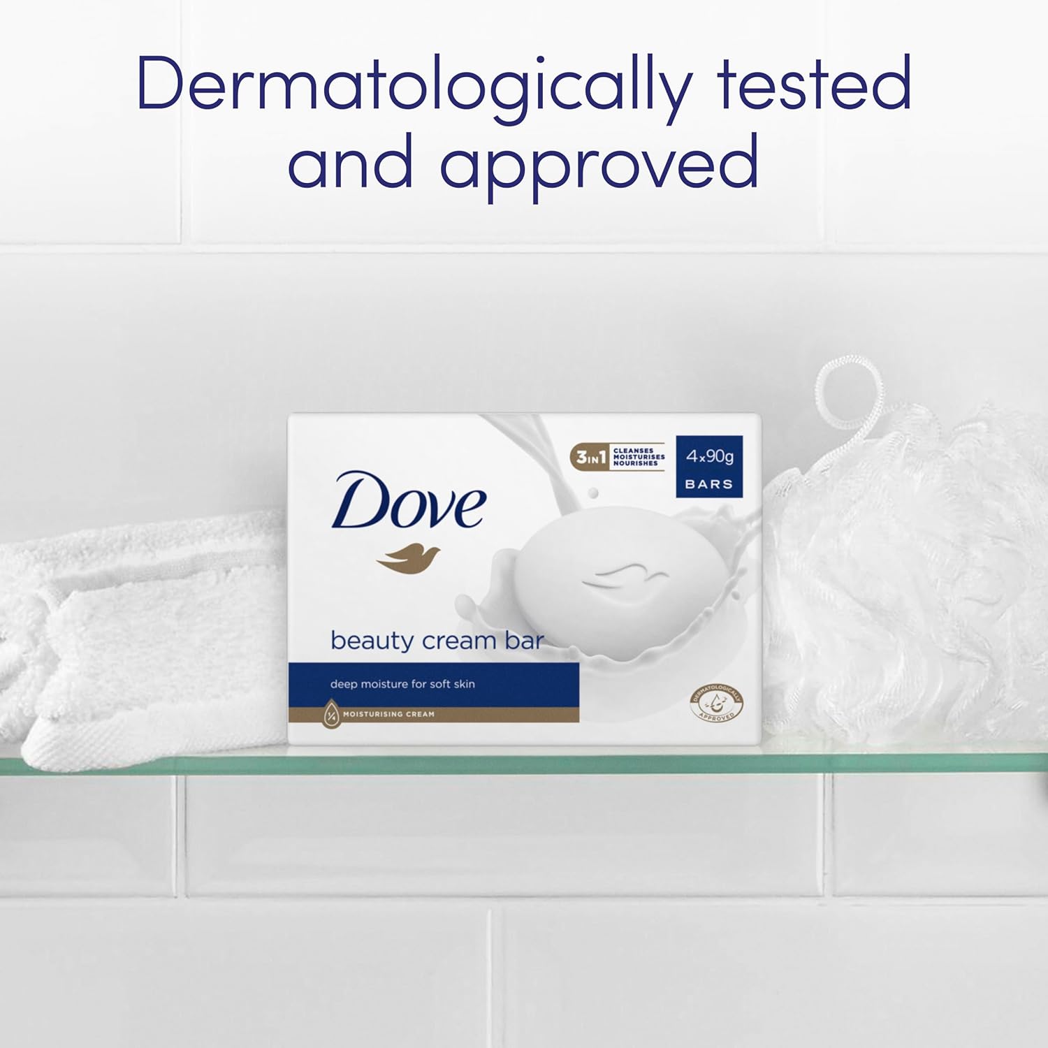 UK seller of Dove soap bars with gentle cleansing and hydration