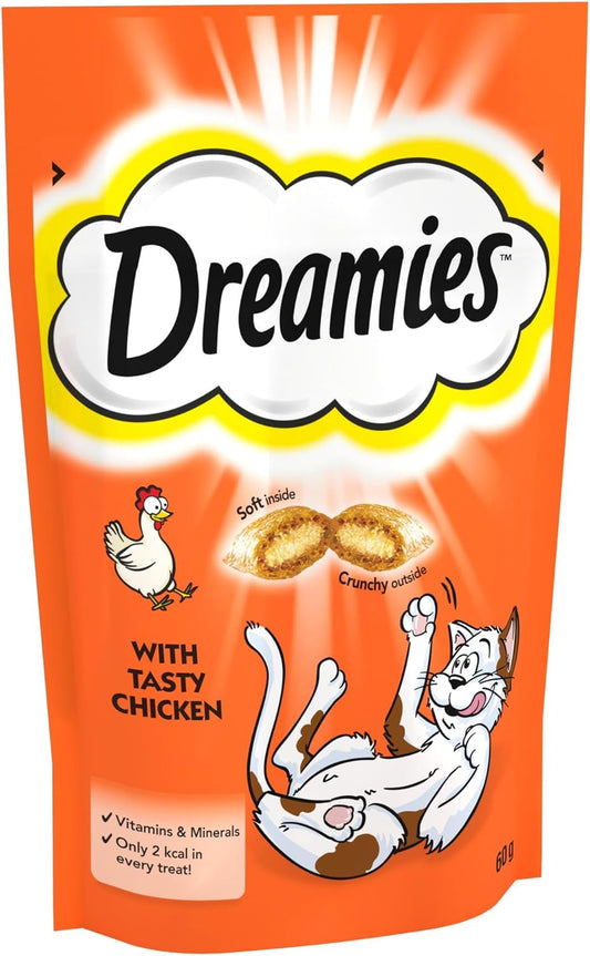 DREAMIES chicken cat treats 8 pouch pack