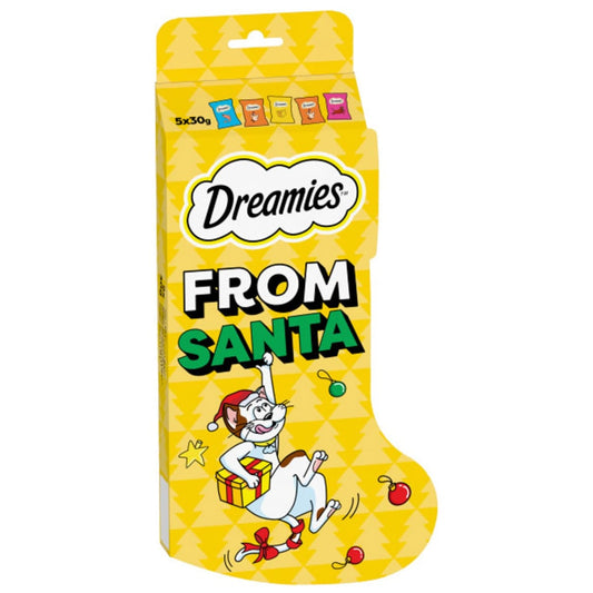 Dreamies Christmas stocking for cats with festive treats
