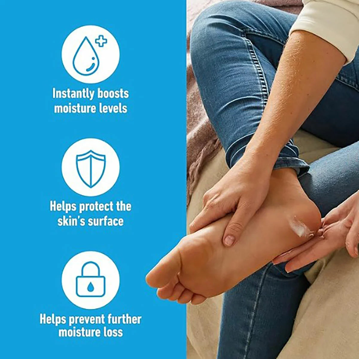 Intensive foot care cream for very dry skin relief