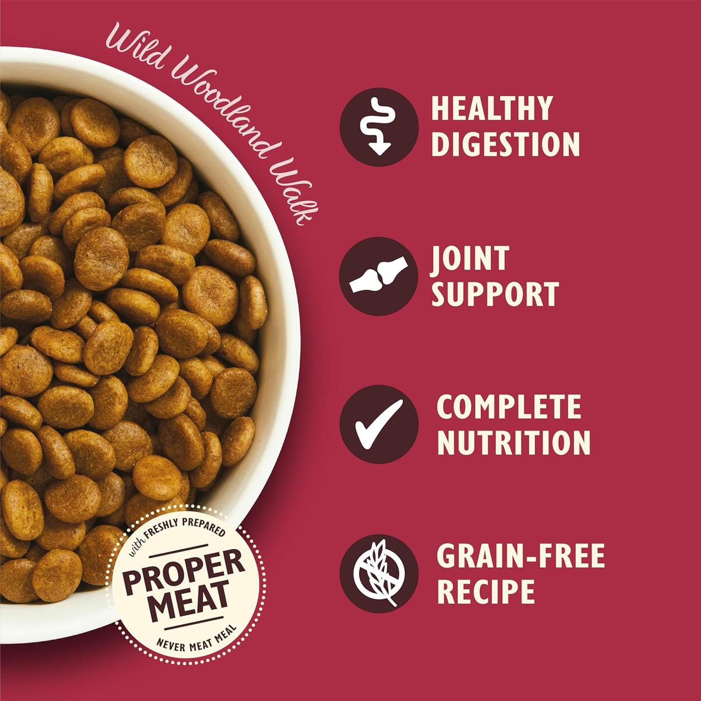 Grain free recipe supporting healthy digestion in dogs