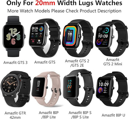Soft flexible silicone strap for Amazfit GTS 3 and GTS 2 Mini