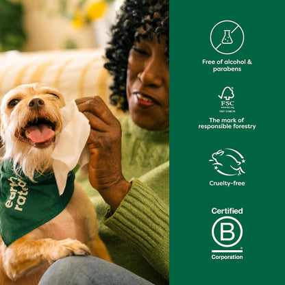 Earth Rated wipes suitable for puppies and adult dogs – lavender scent
