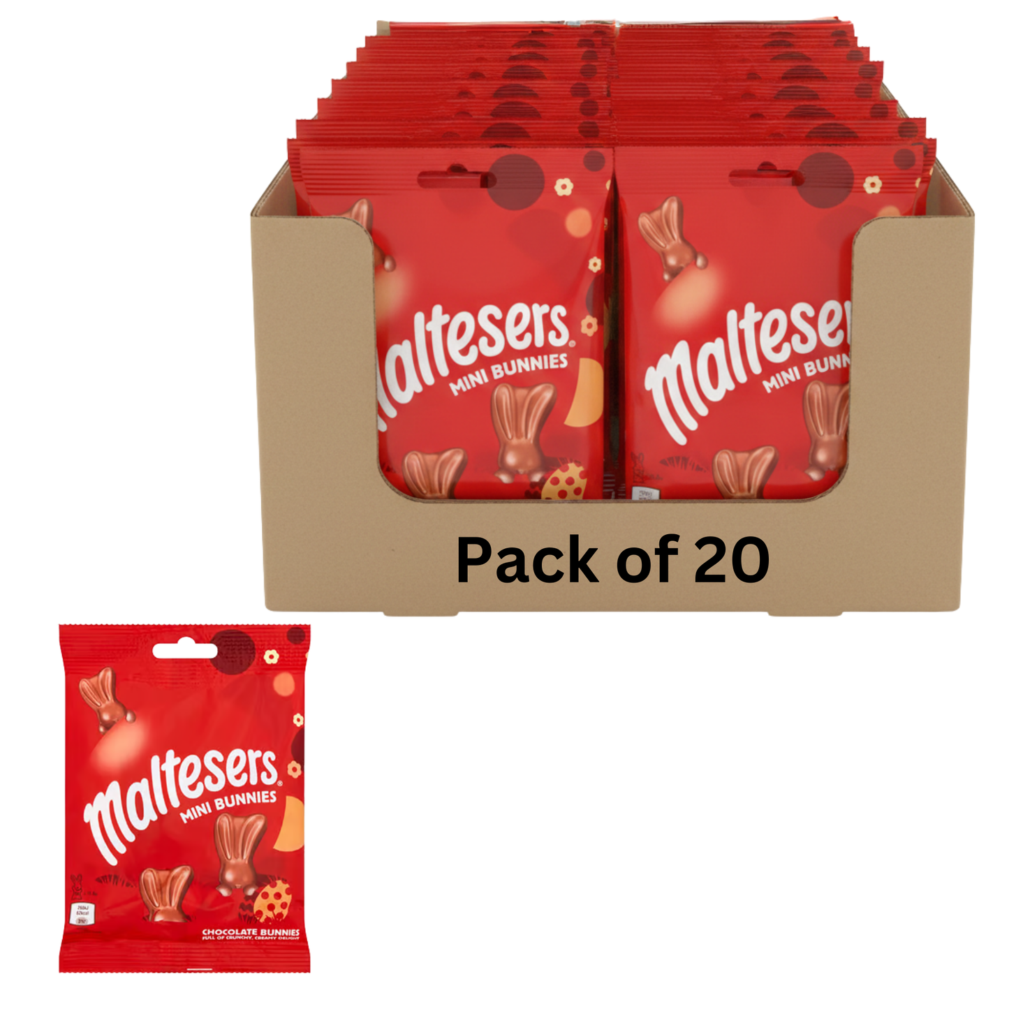 Individually wrapped chocolate bunnies for Easter egg hunts