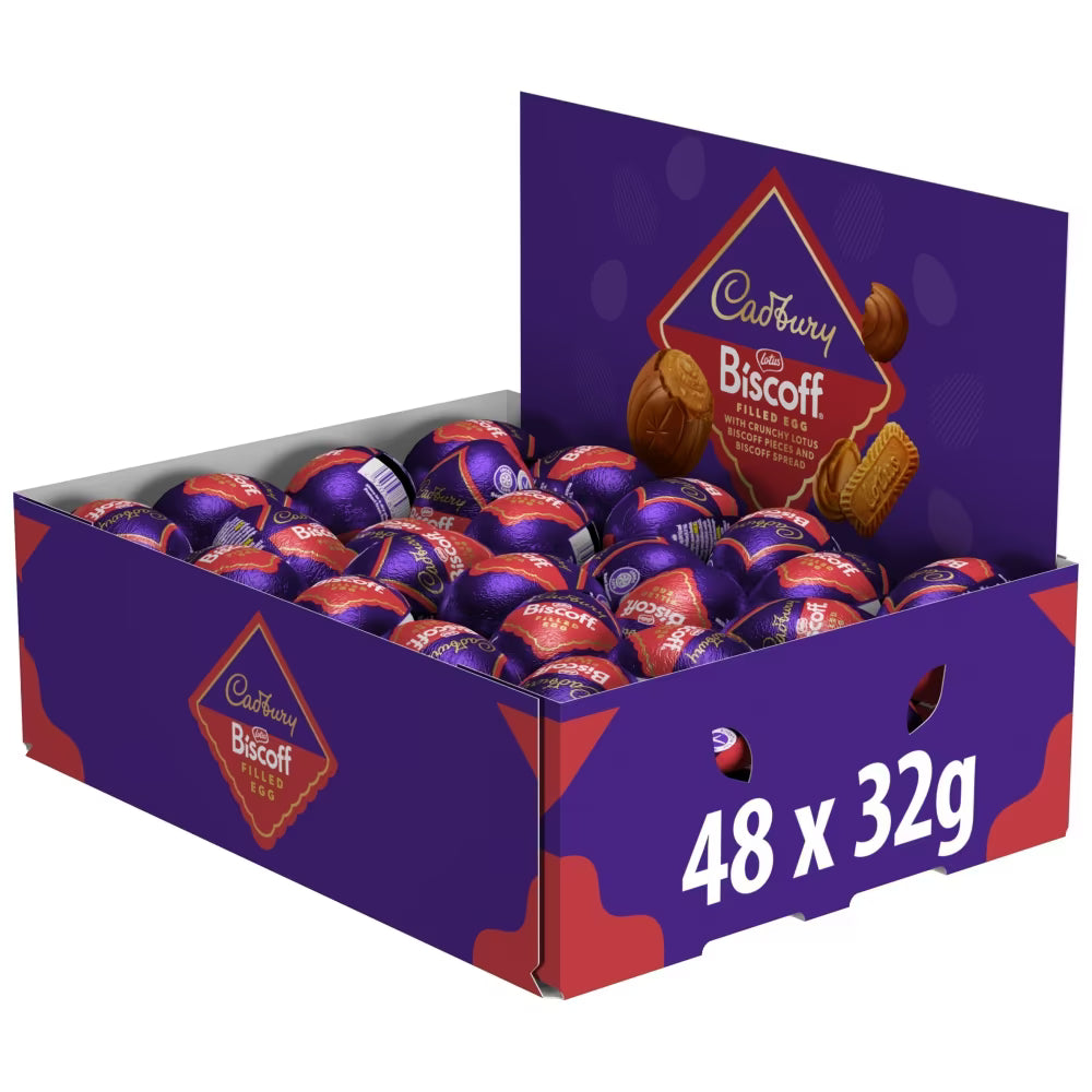 Cadbury Biscoff chocolate eggs bulk pack