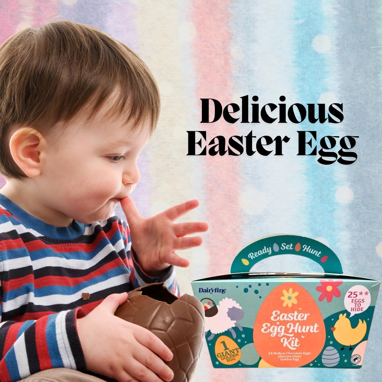 Festive Easter treats for boys and girls in a colourful box