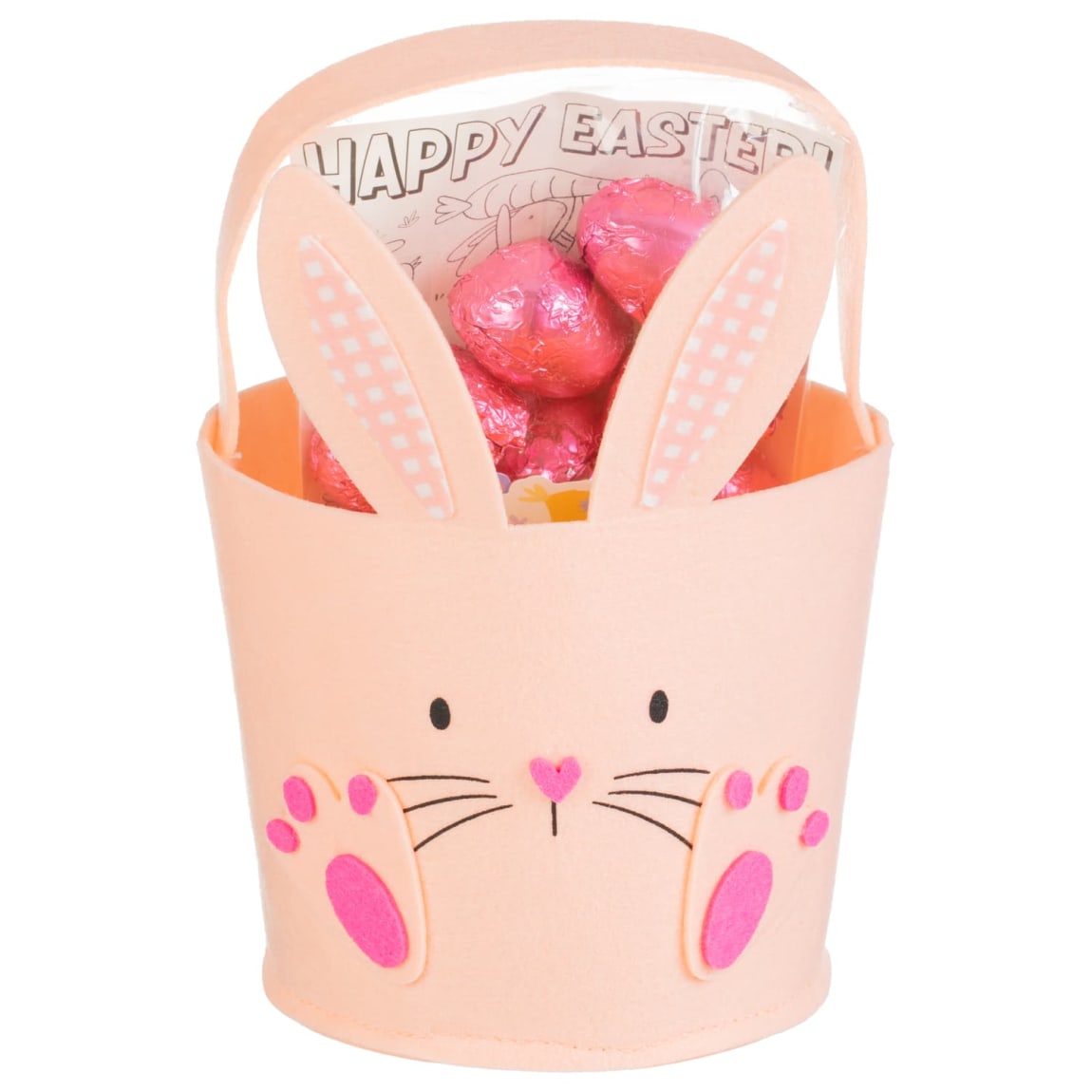 Easter Egg Hunt Felt Bag 112g with chocolate eggs