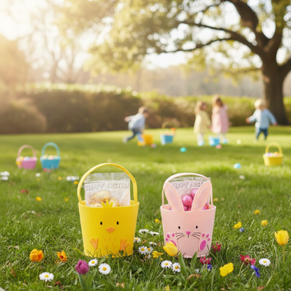 Perfect Easter egg hunt bag for home or garden