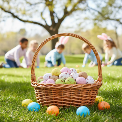 Candy coated chocolate eggs for Easter and celebrations