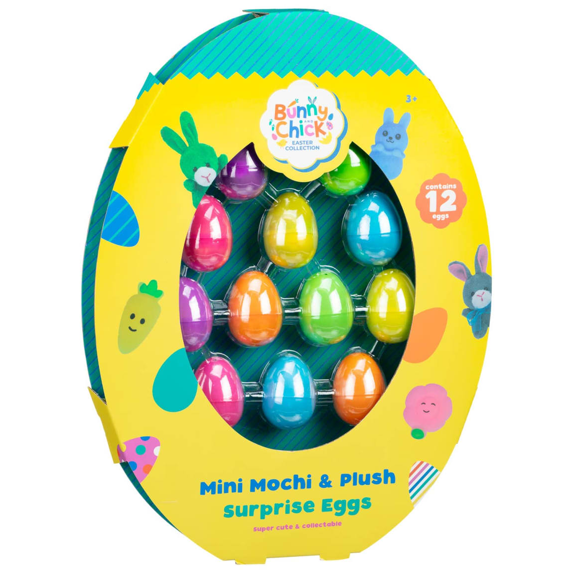 Easter Mini Mochi and Plush Surprise Eggs 12pcs