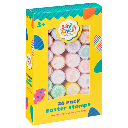 Easter Stamps 26pk with colourful designs for kids