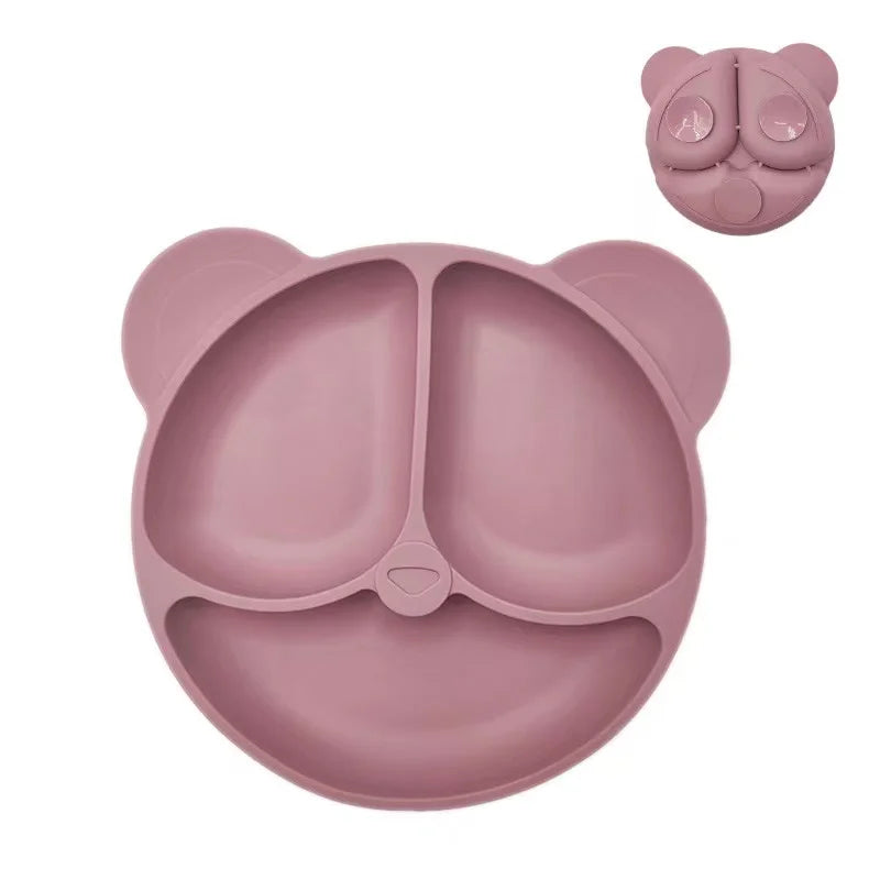 Easy clean silicone feeding bowl for babies