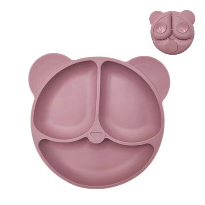 Easy clean silicone feeding bowl for babies