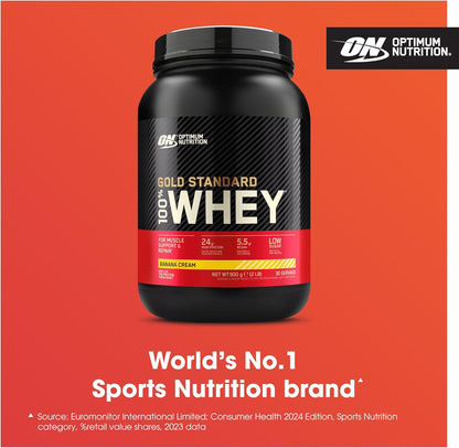 Easy-mix whey protein powder in Banana Cream flavour