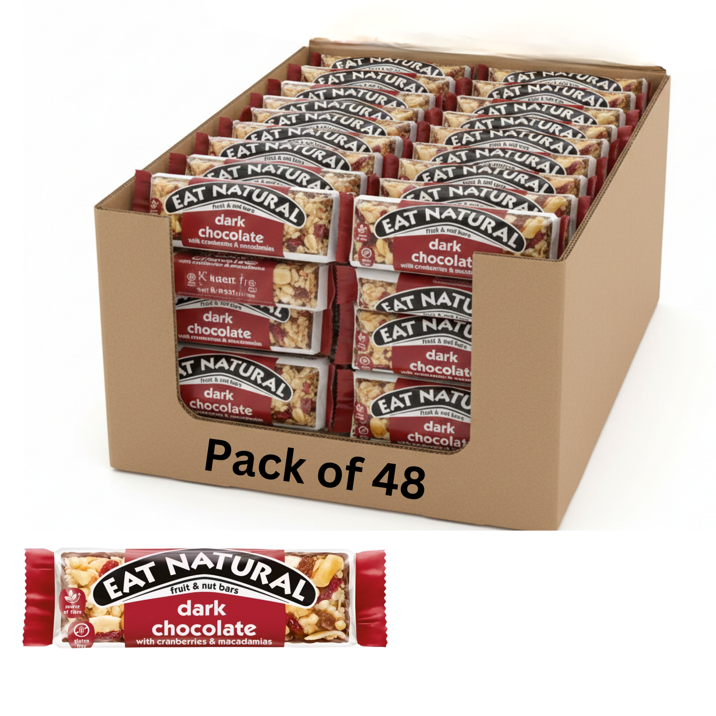 Bulk packs of 12, 24, and 48 bars for workplace or events