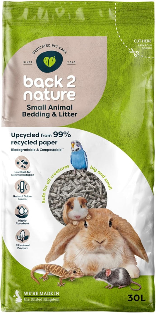 Eco-friendly biodegradable litter for small animals